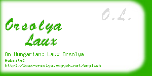 orsolya laux business card